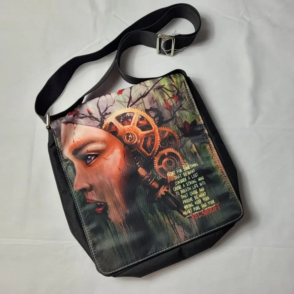 Gearhead Graffiti Shoulder Bag Detroit Street Artist fel3000ft